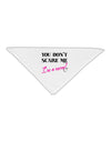 You Don't Scare Me - I'm a Mom Adult 19&#x22; Square Bandana by TooLoud-Square Bandanas-TooLoud-White-One-Size-Adult-Davson Sales