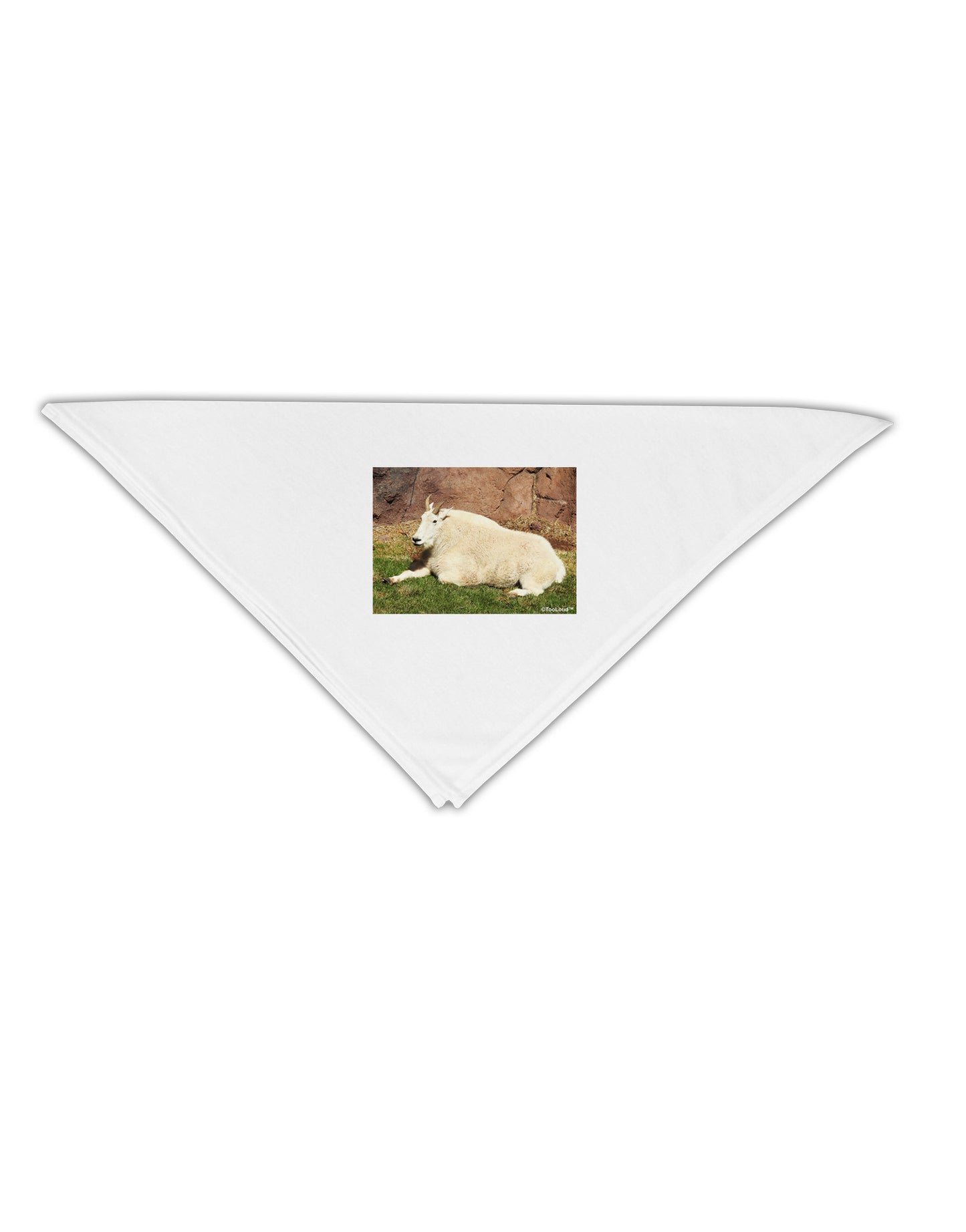 Relaxing Ram Adult 19" Square Bandana-Square Bandanas-TooLoud-White-One-Size-Adult-Davson Sales