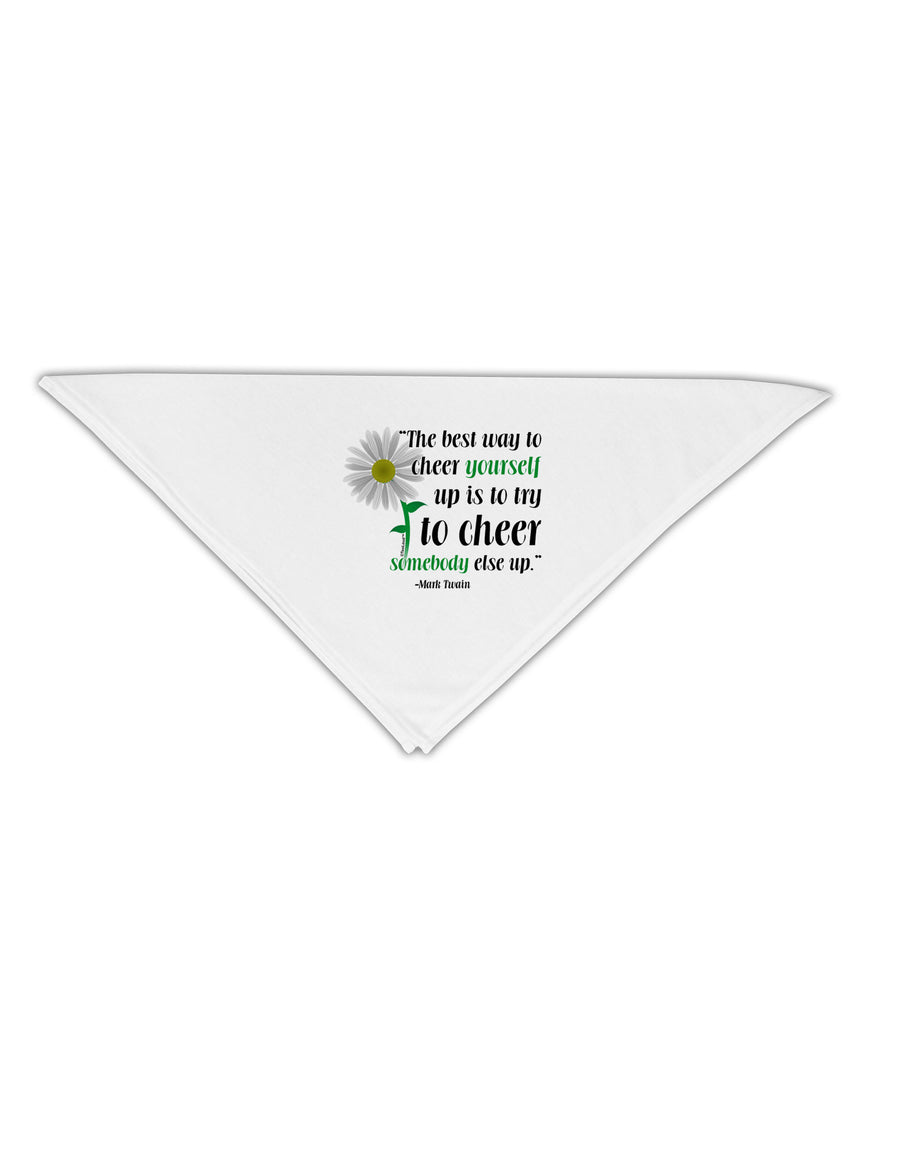 Cheer Yourself Up Mark Twain Adult 19&#x22; Square Bandana-Square Bandanas-TooLoud-White-One-Size-Adult-Davson Sales