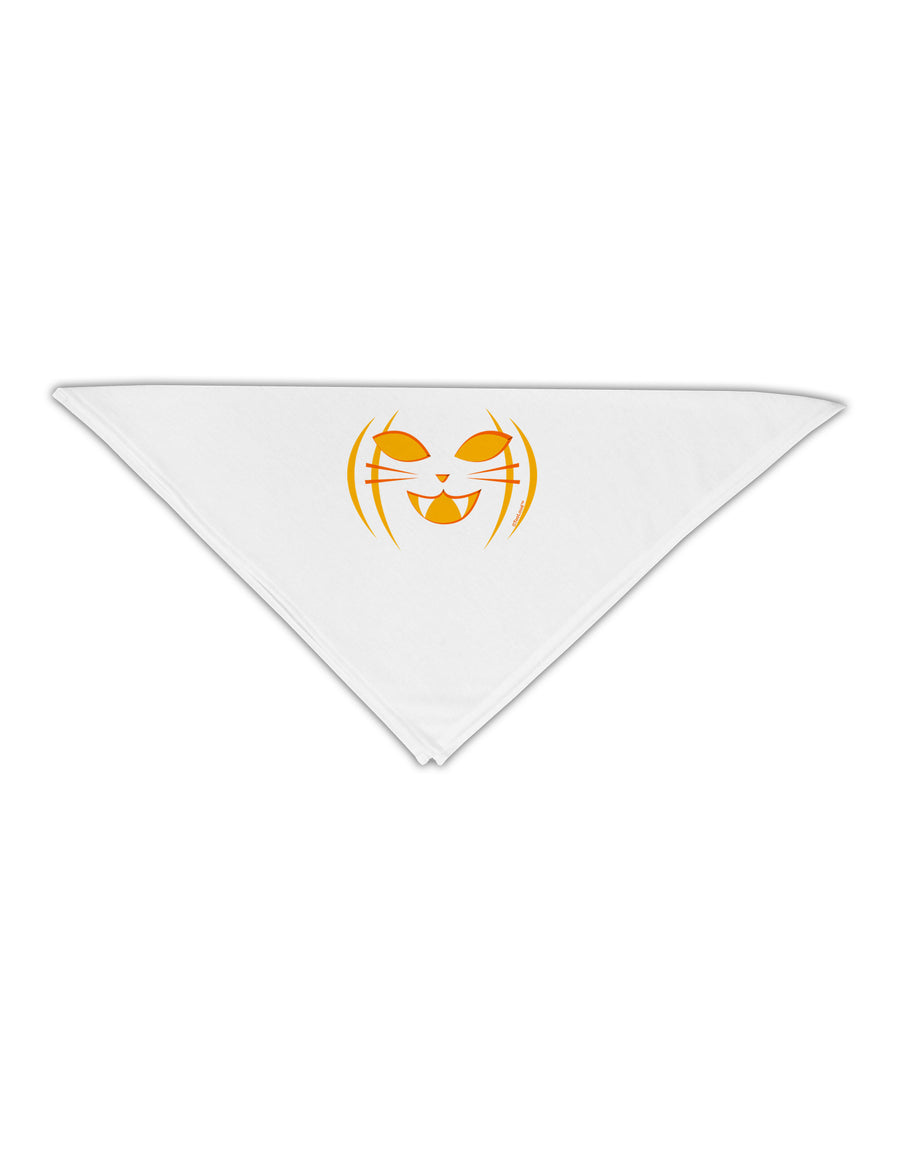 Cat-O-Lantern Adult 19" Square Bandana-Square Bandanas-TooLoud-White-One-Size-Adult-Davson Sales