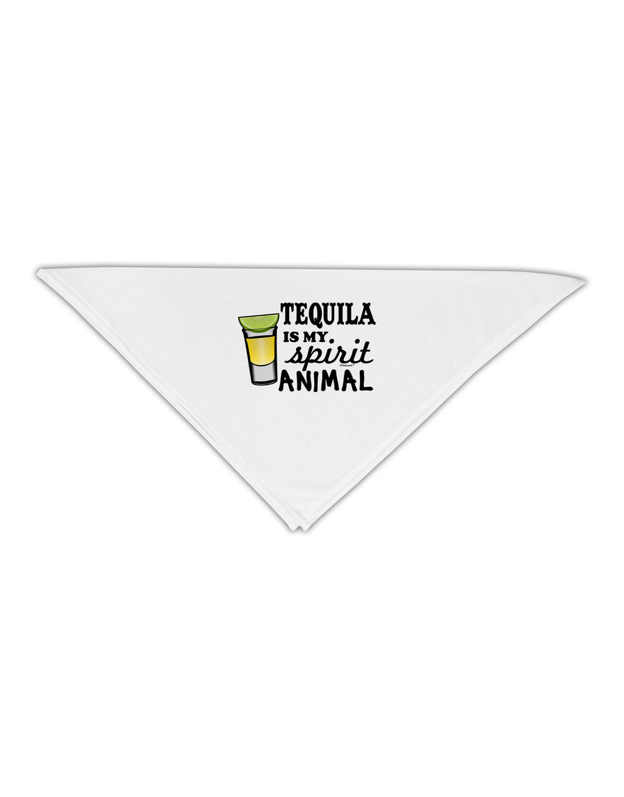 Tequila Is My Spirit Animal Adult 19&#x22; Square Bandana-Square Bandanas-TooLoud-White-One-Size-Adult-Davson Sales