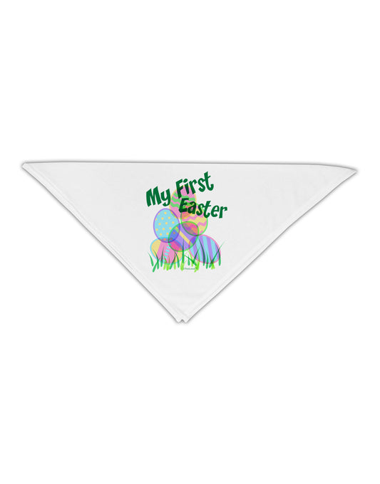 My First Easter Gel Look Print Adult 19" Square Bandana-Square Bandanas-TooLoud-White-One-Size-Adult-Davson Sales