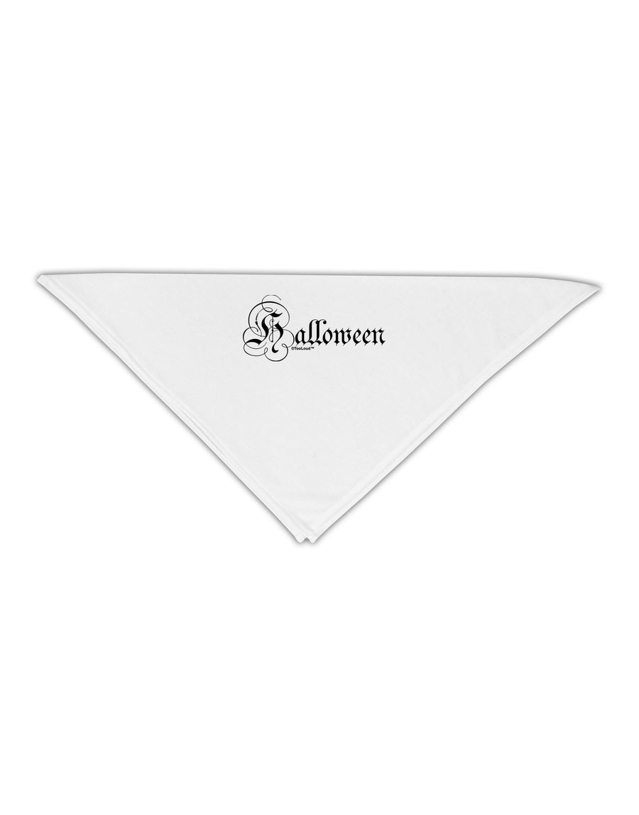 Halloween Script Text Adult 19&#x22; Square Bandana-Square Bandanas-TooLoud-White-One-Size-Adult-Davson Sales