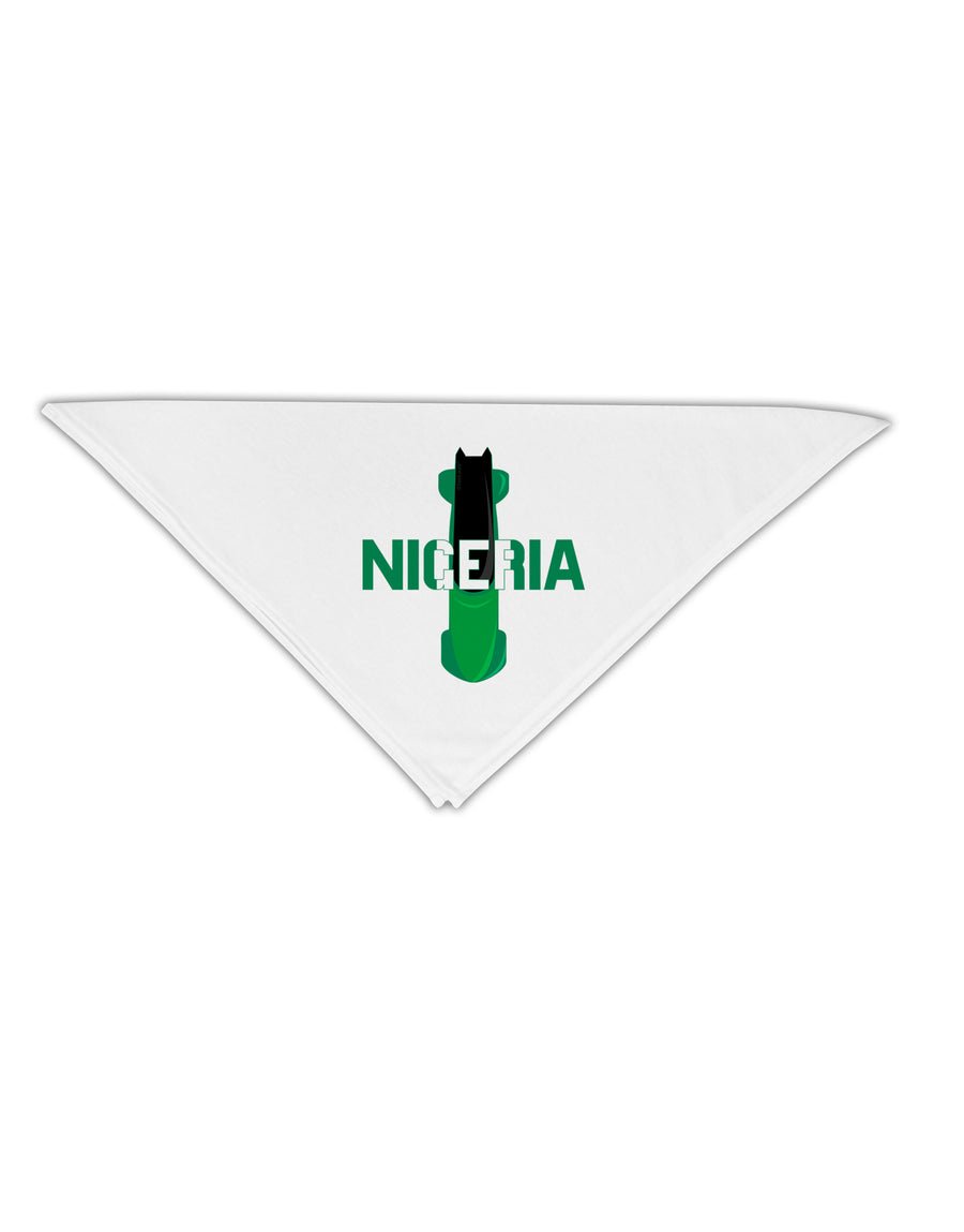 Nigeria Bobsled Adult 19&#x22; Square Bandana by TooLoud-Square Bandanas-TooLoud-White-One-Size-Adult-Davson Sales