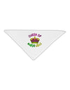 Queen Of Mardi Gras Adult 19&#x22; Square Bandana-Square Bandanas-TooLoud-White-One-Size-Adult-Davson Sales