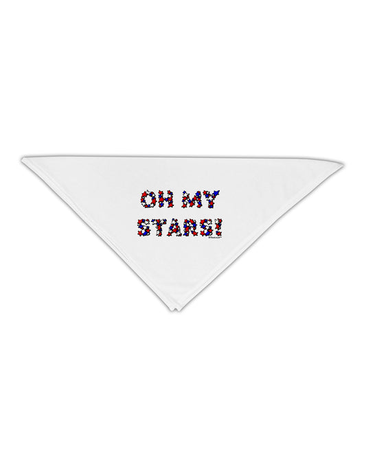Oh My Stars Patriotic Design Adult 19" Square Bandana by TooLoud-Square Bandanas-TooLoud-White-One-Size-Adult-Davson Sales