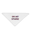 Oh My Stars Patriotic Design Adult 19&#x22; Square Bandana by TooLoud-Square Bandanas-TooLoud-White-One-Size-Adult-Davson Sales