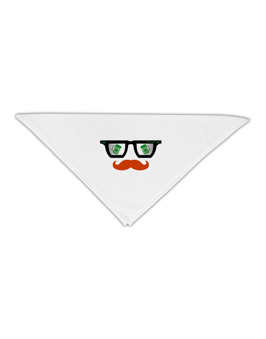 St. Patrick's Day Beer Glasses Design Adult 19" Square Bandana by TooLoud-Square Bandanas-TooLoud-White-One-Size-Adult-Davson Sales