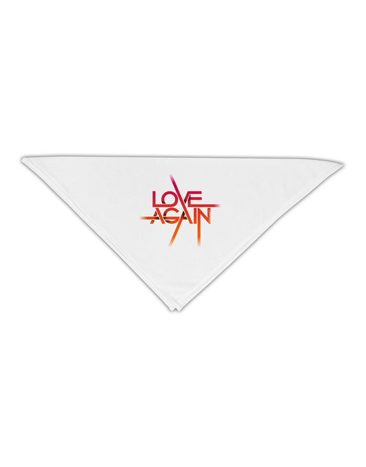 Love Again Typography Adult 19&#x22; Square Bandana-Square Bandanas-TooLoud-White-One-Size-Adult-Davson Sales