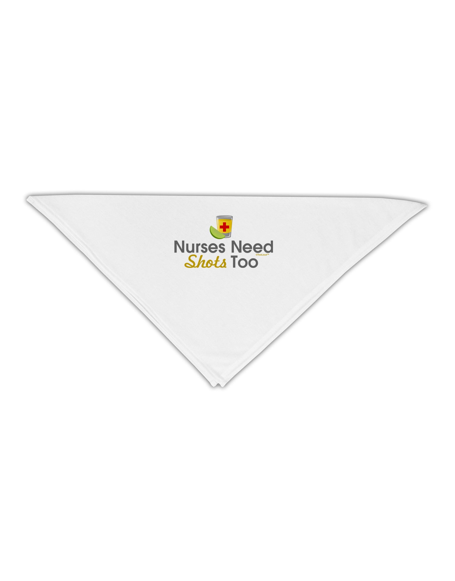 Nurses Need Shots Too Adult 19" Square Bandana-Square Bandanas-TooLoud-White-One-Size-Adult-Davson Sales