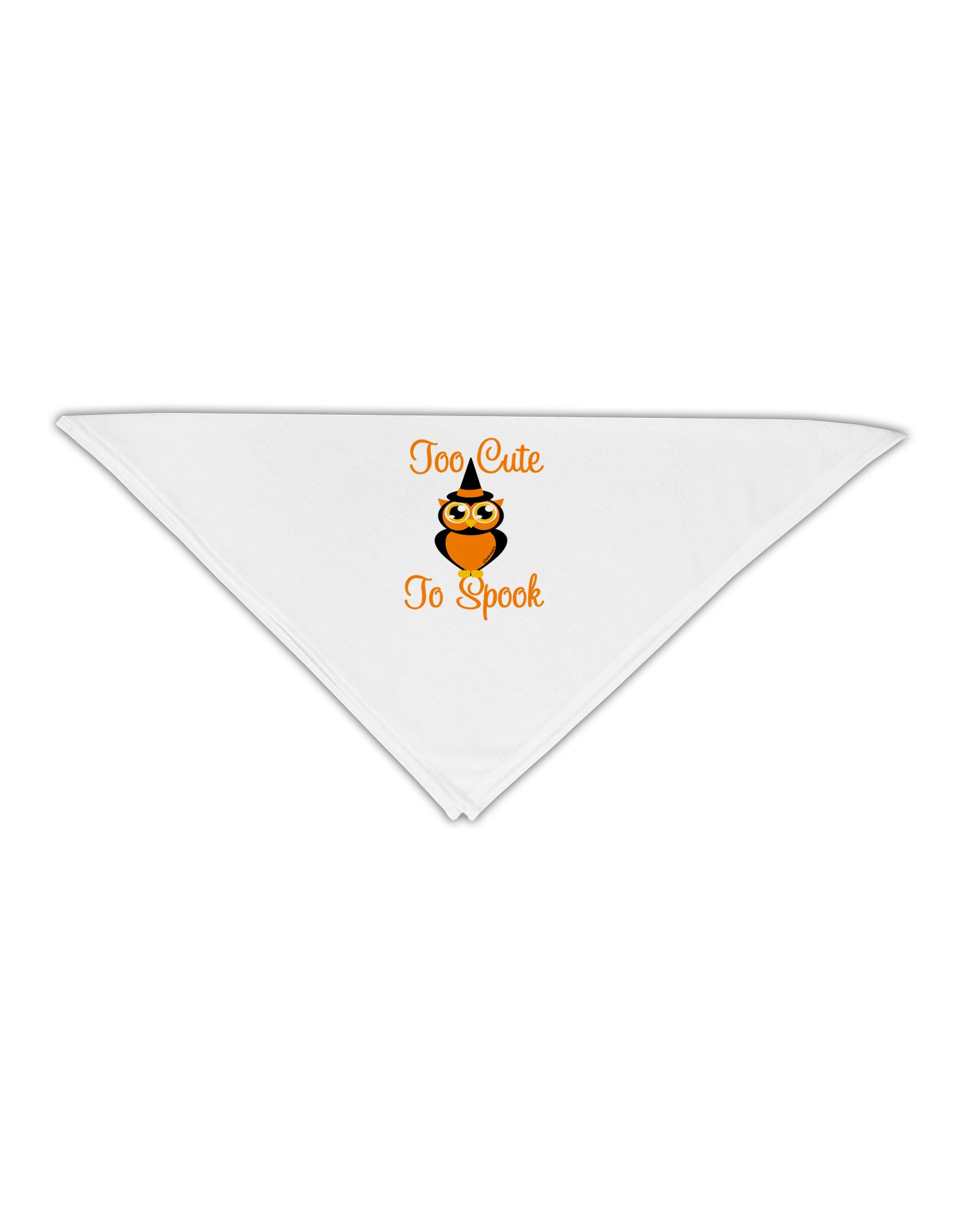 Owl Too Cute Orange Adult 19" Square Bandana-Square Bandanas-TooLoud-White-One-Size-Adult-Davson Sales