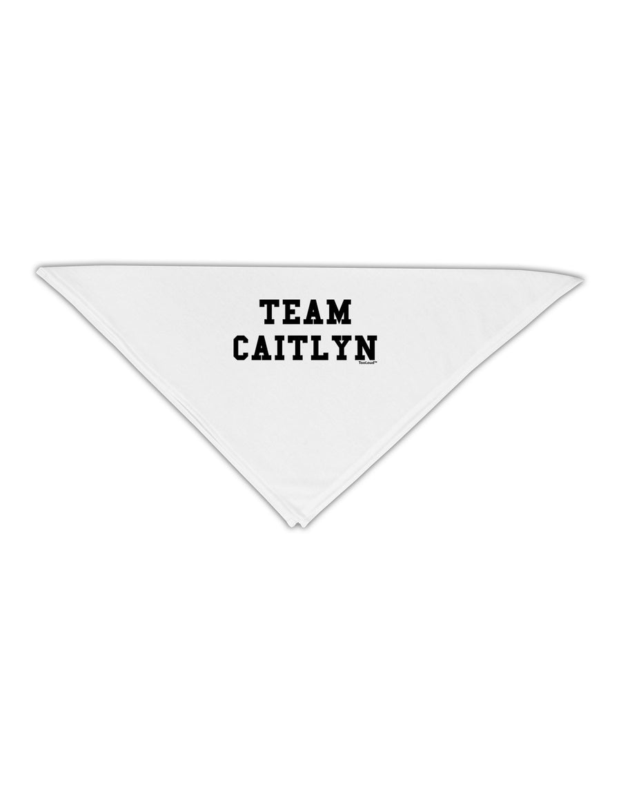 Team Caitlyn Adult 19&#x22; Square Bandana-Square Bandanas-TooLoud-White-One-Size-Adult-Davson Sales