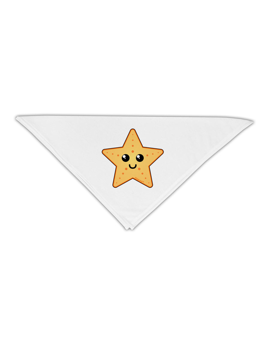 Cute Starfish Adult 19&#x22; Square Bandana by TooLoud-Square Bandanas-TooLoud-White-One-Size-Adult-Davson Sales