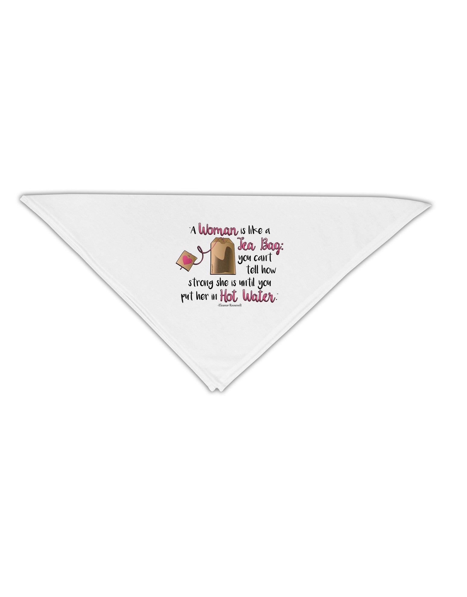 Woman Like A Tea Bag Eleanor R Adult 19" Square Bandana-Square Bandanas-TooLoud-White-One-Size-Adult-Davson Sales