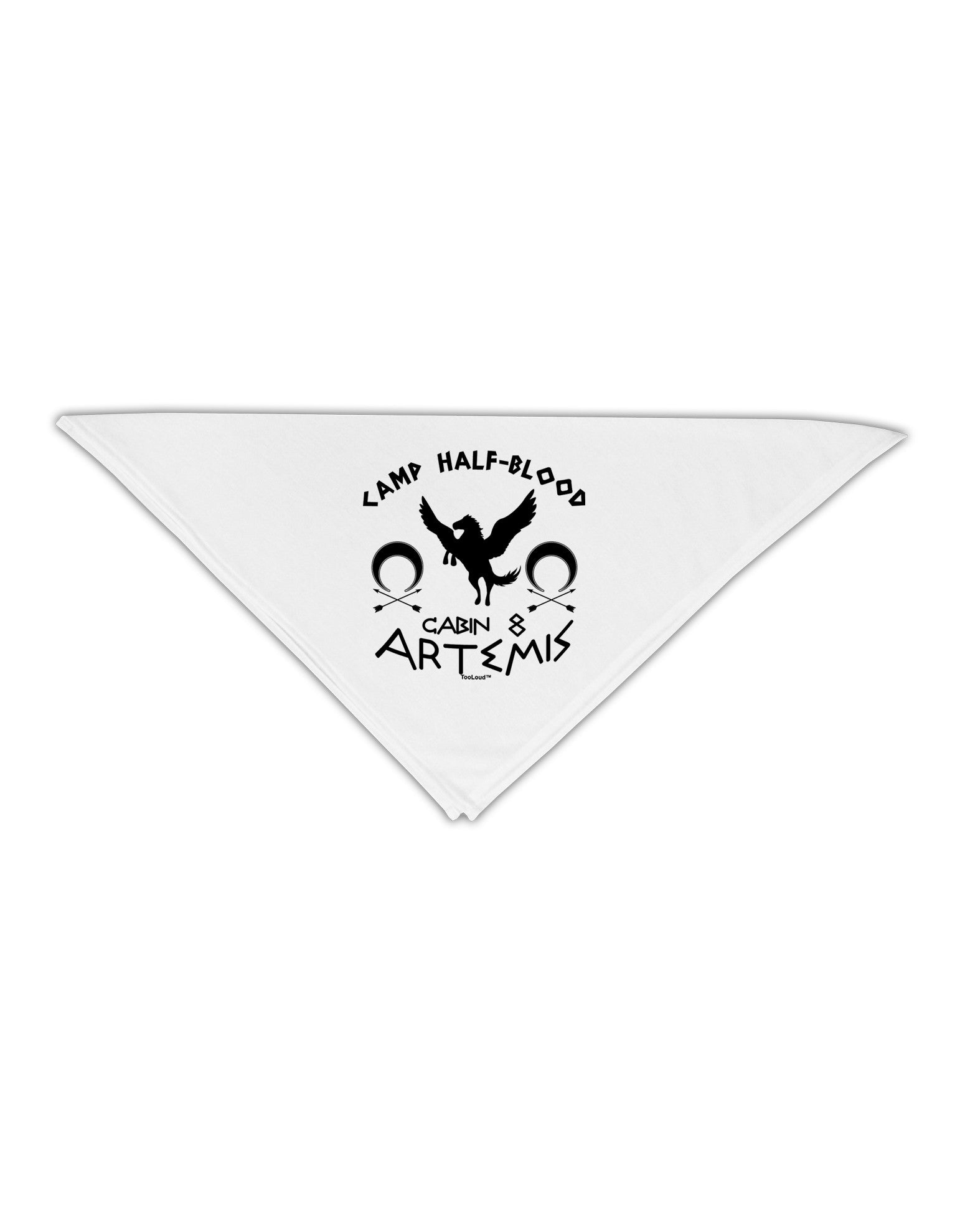 Camp Half Blood Cabin 8 Artemis Adult 19&#x22; Square Bandana-Square Bandanas-TooLoud-White-One-Size-Adult-Davson Sales