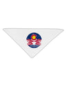 Grunge Colorado Emblem Flag Adult 19 Inch Square Bandana-Bandanas-TooLoud-White-One-Size-Adult-Davson Sales