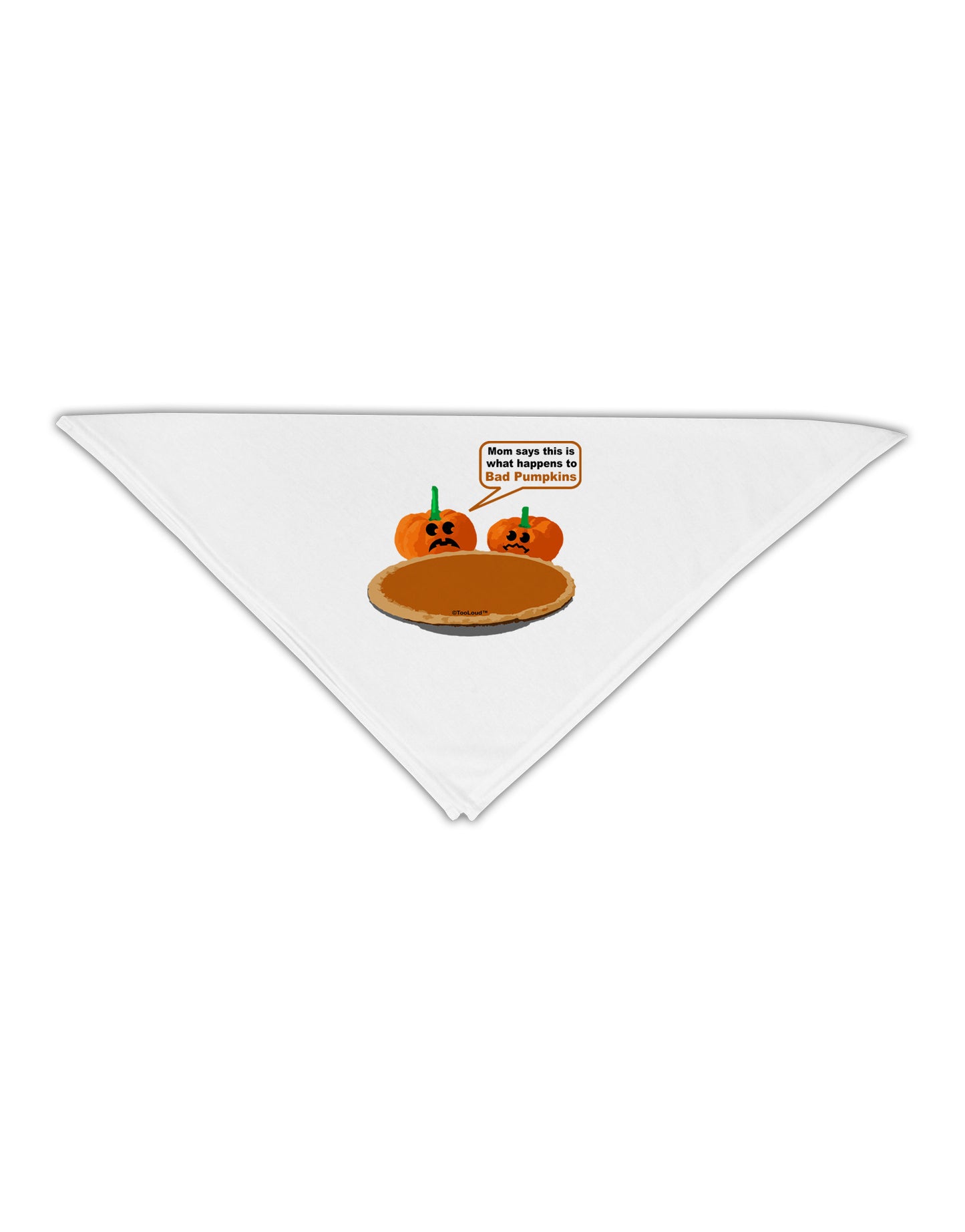 Bad Pumpkins Adult 19&#x22; Square Bandana-Square Bandanas-TooLoud-White-One-Size-Adult-Davson Sales