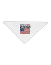 US Veteran Distressed Adult 19&#x22; Square Bandana-Square Bandanas-TooLoud-White-One-Size-Adult-Davson Sales