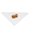 Onomatopoeia POW Adult 19&#x22; Square Bandana-Square Bandanas-TooLoud-White-One-Size-Adult-Davson Sales