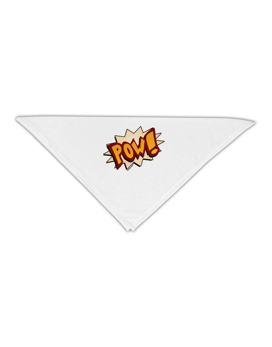 Onomatopoeia POW Adult 19&#x22; Square Bandana-Square Bandanas-TooLoud-White-One-Size-Adult-Davson Sales