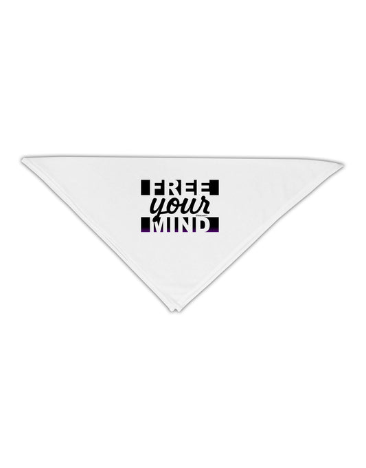 Free Your Mind Text Adult 19&#x22; Square Bandana-Square Bandanas-TooLoud-White-One-Size-Adult-Davson Sales