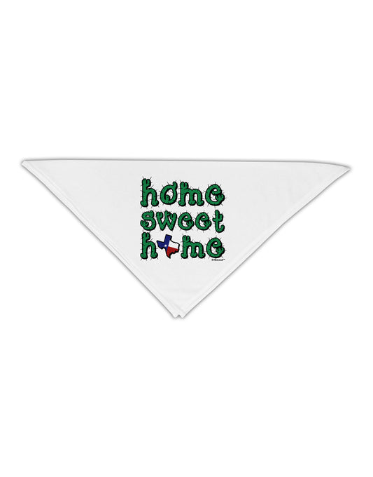 Home Sweet Home - Texas - Cactus and State Flag Adult 19&#x22; Square Bandana by TooLoud-Square Bandanas-TooLoud-White-One-Size-Adult-Davson Sales