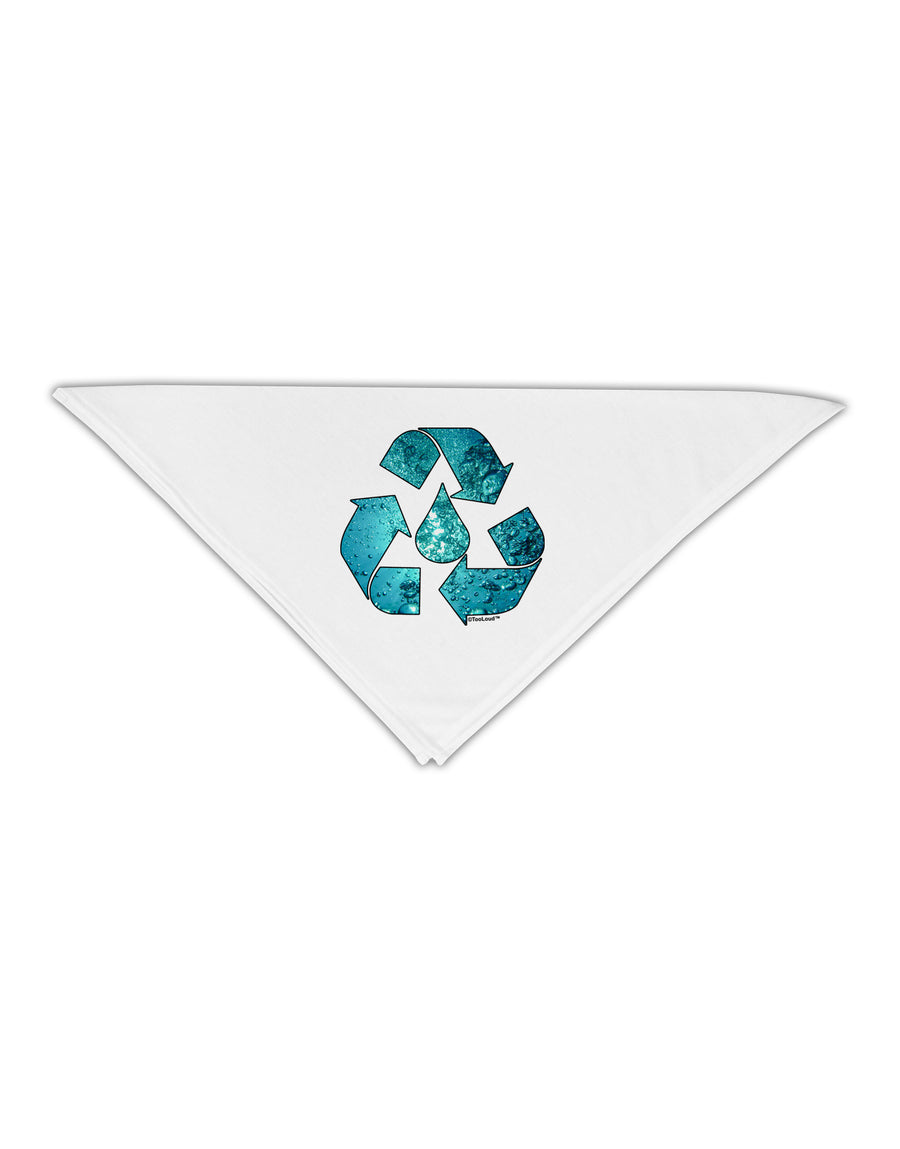 Water Conservation Adult 19&#x22; Square Bandana by TooLoud-Square Bandanas-TooLoud-White-One-Size-Adult-Davson Sales