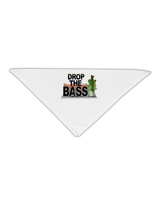 Drop The Bass Fish Adult 19&#x22; Square Bandana-Square Bandanas-TooLoud-White-One-Size-Adult-Davson Sales