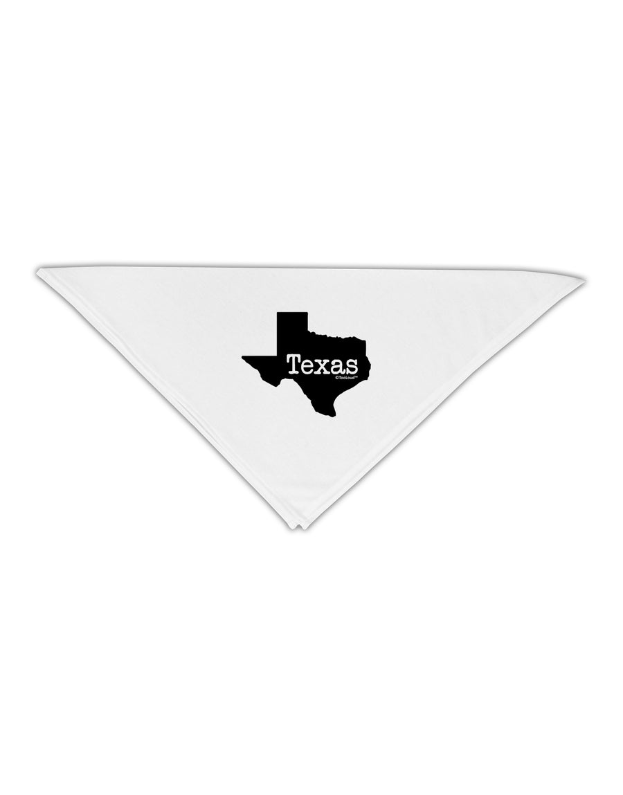 Texas - United States Shape Adult 19&#x22; Square Bandana by TooLoud-Square Bandanas-TooLoud-White-One-Size-Adult-Davson Sales