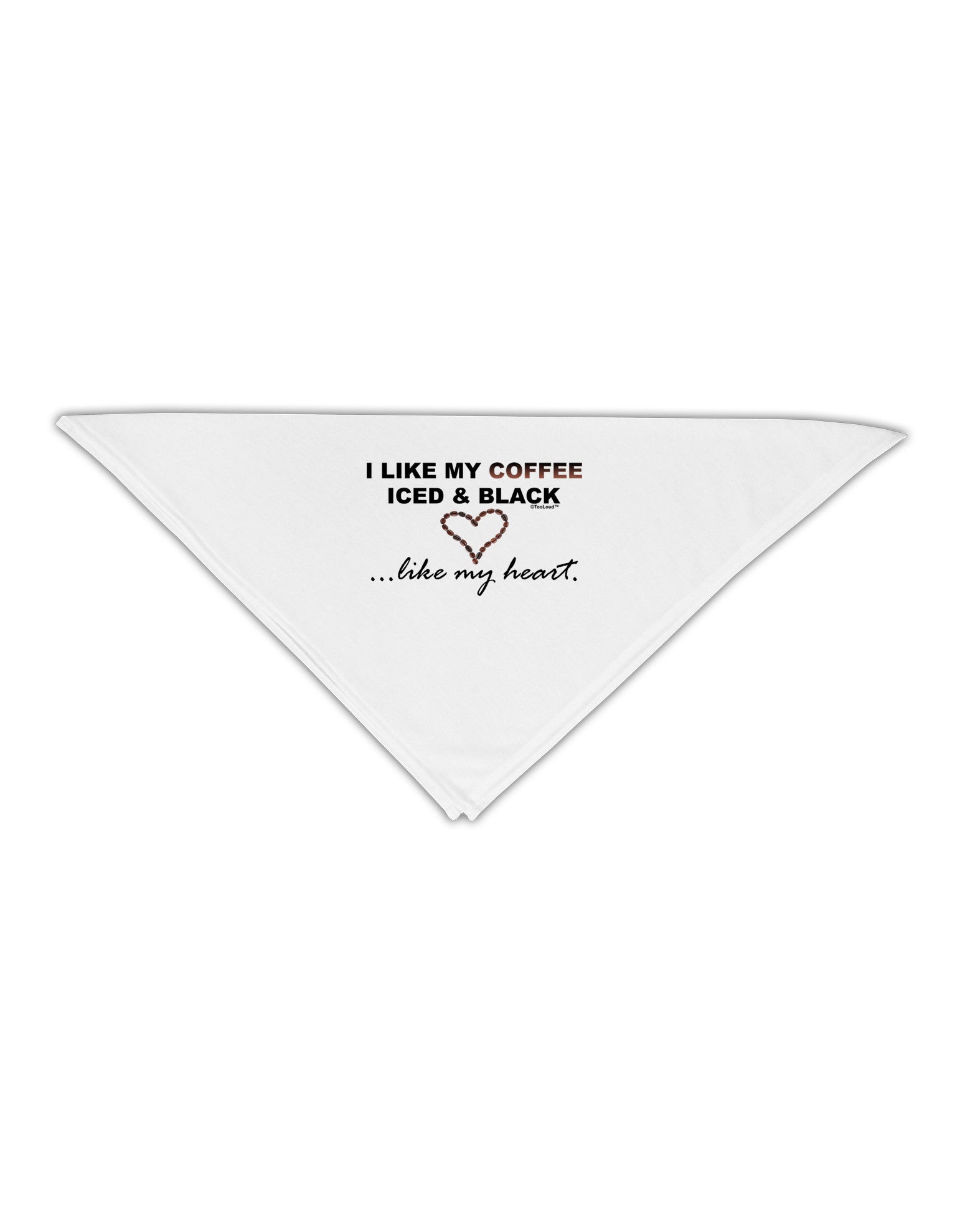 Coffee Iced and Black Adult 19&#x22; Square Bandana-Square Bandanas-TooLoud-White-One-Size-Adult-Davson Sales