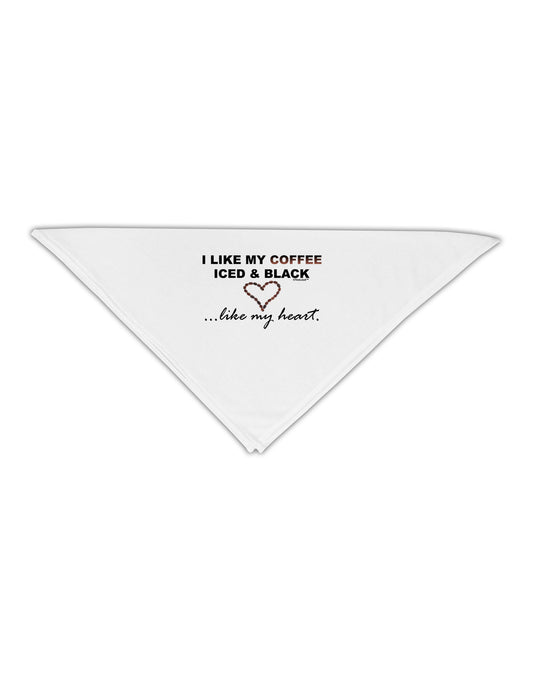 Coffee Iced and Black Adult 19&#x22; Square Bandana-Square Bandanas-TooLoud-White-One-Size-Adult-Davson Sales