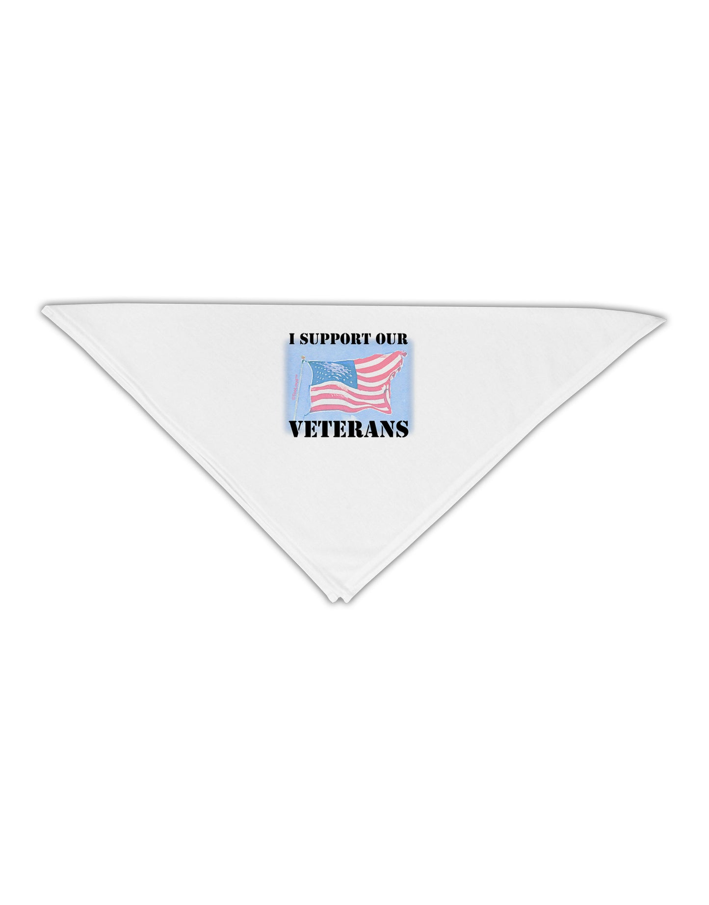 Support Our Veterans Adult 19" Square Bandana-Square Bandanas-TooLoud-White-One-Size-Adult-Davson Sales
