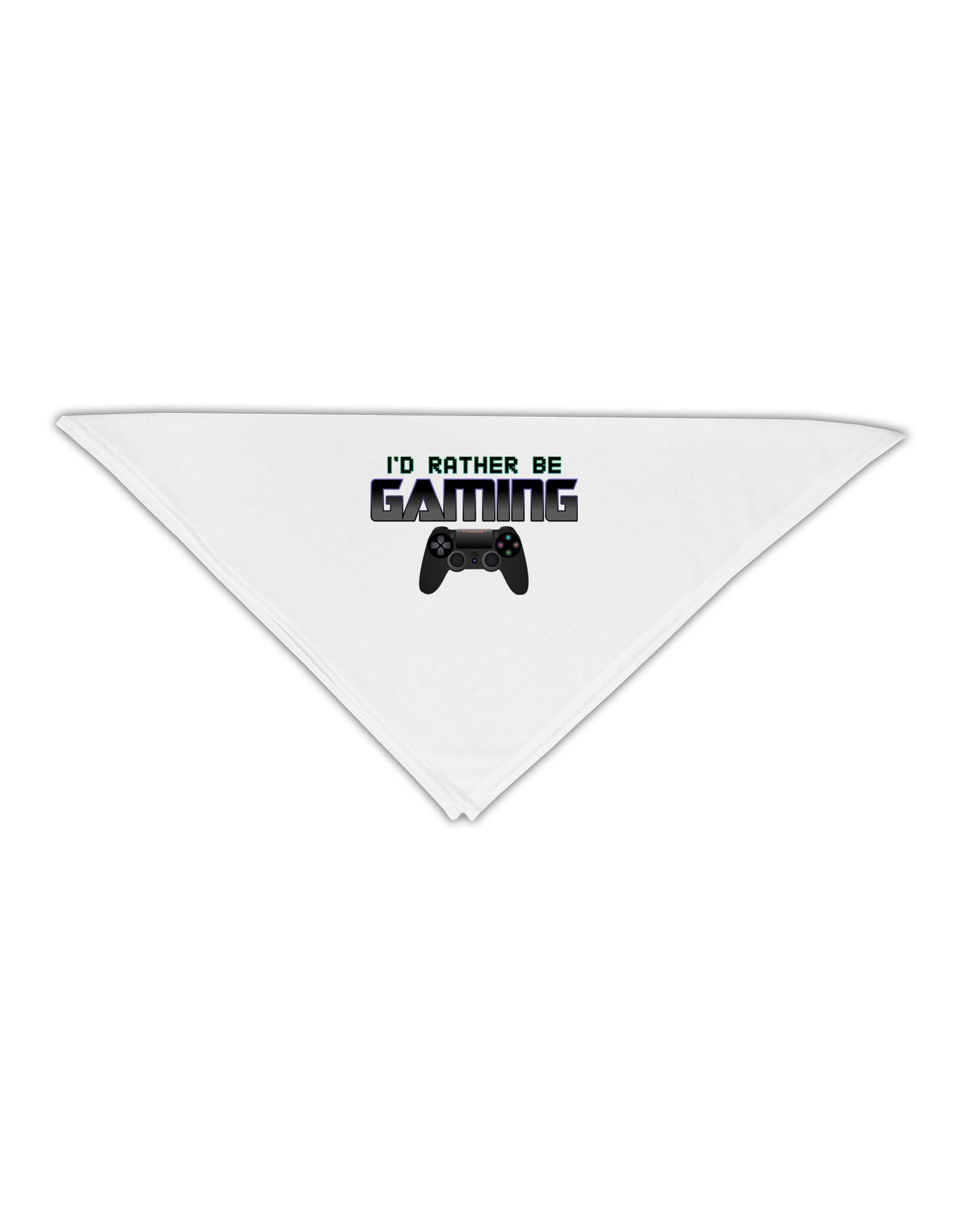 I'd Rather Be Gaming Adult 19&#x22; Square Bandana-Square Bandanas-TooLoud-White-One-Size-Adult-Davson Sales