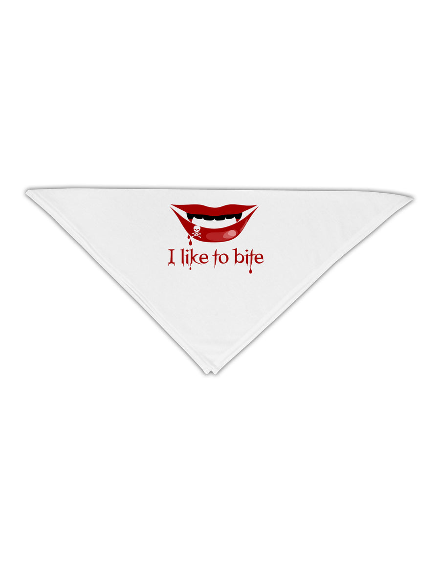 Like to Bite Adult 19" Square Bandana-Square Bandanas-TooLoud-White-One-Size-Adult-Davson Sales