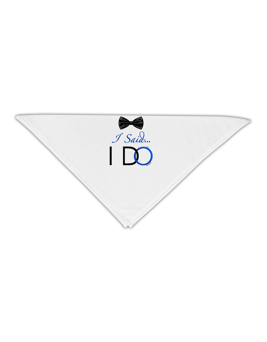 I Said I Do - Groom Adult 19" Square Bandana-Square Bandanas-TooLoud-White-One-Size-Adult-Davson Sales