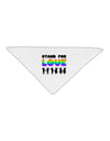 Stand For Love Rainbow Adult 19&#x22; Square Bandana-Square Bandanas-TooLoud-White-One-Size-Adult-Davson Sales