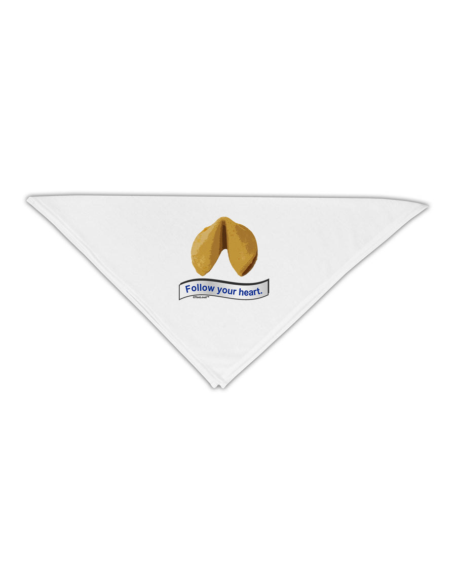 Follow Your Heart Fortune Adult 19&#x22; Square Bandana-Square Bandanas-TooLoud-White-One-Size-Adult-Davson Sales