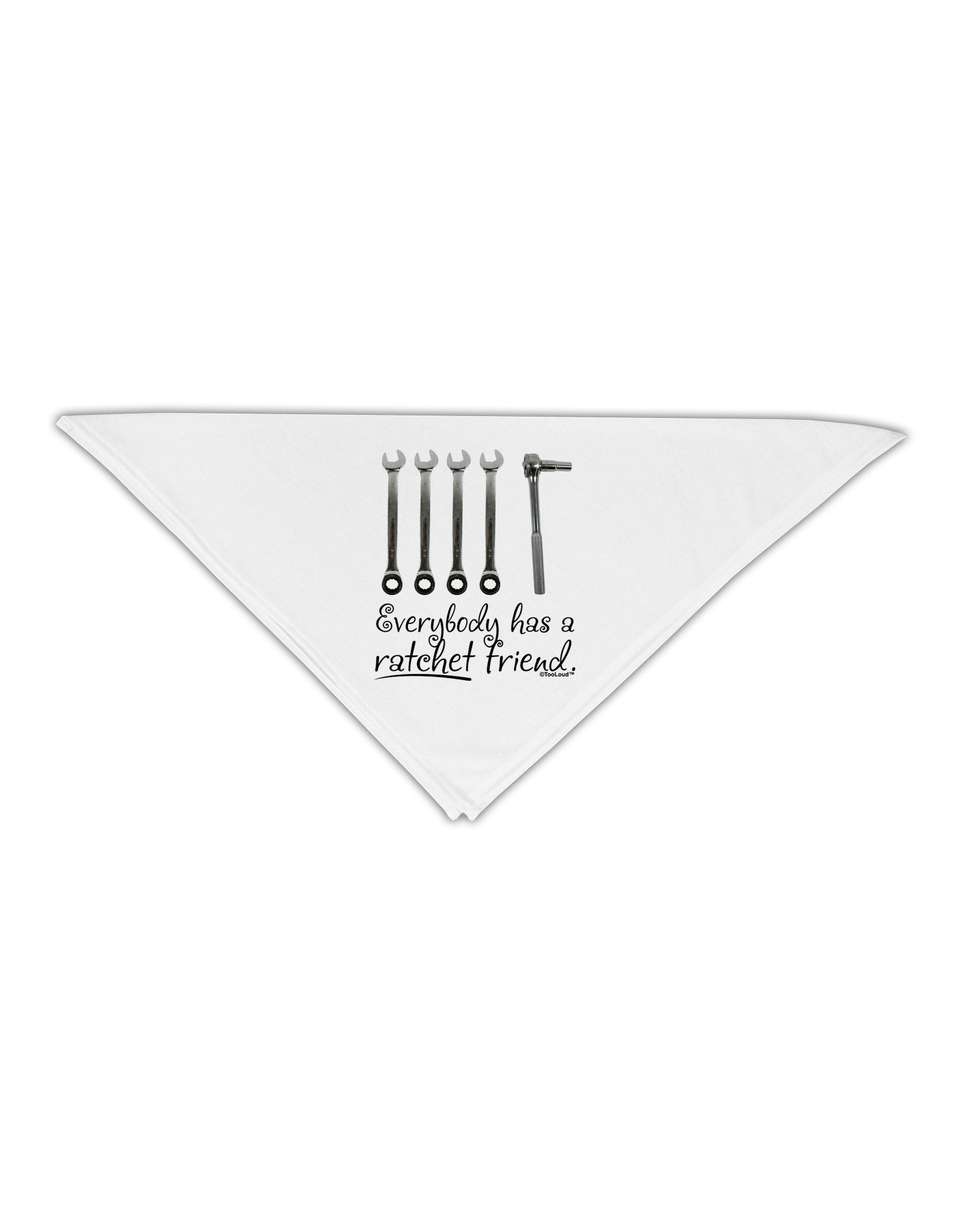 Ratchet Friend Adult 19" Square Bandana-Square Bandanas-TooLoud-White-One-Size-Adult-Davson Sales