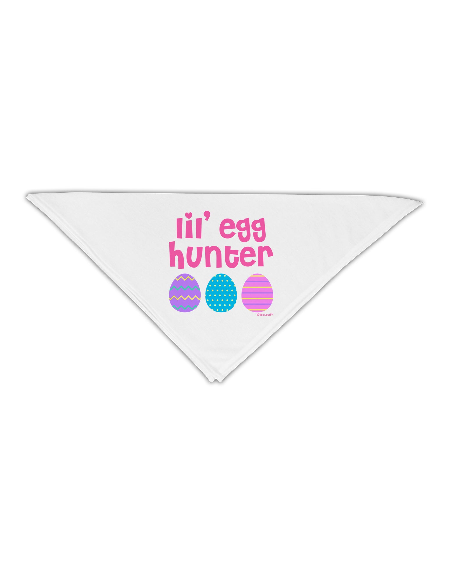 Lil' Egg Hunter - Easter - Pink Adult 19&#x22; Square Bandana by TooLoud-Square Bandanas-TooLoud-White-One-Size-Adult-Davson Sales