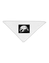 T-Rex and Triceratops Silhouettes Design Adult 19&#x22; Square Bandana by TooLoud-Square Bandanas-TooLoud-White-One-Size-Adult-Davson Sales