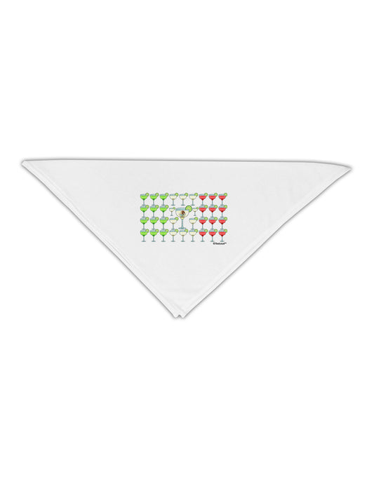 Mexican Flag of Margaritas Adult 19&#x22; Square Bandana by TooLoud-Square Bandanas-TooLoud-White-One-Size-Adult-Davson Sales