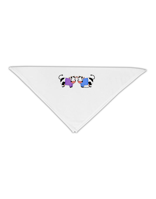 Cute Pair of Sweater Cows Adult 19&#x22; Square Bandana-Square Bandanas-TooLoud-White-One-Size-Adult-Davson Sales