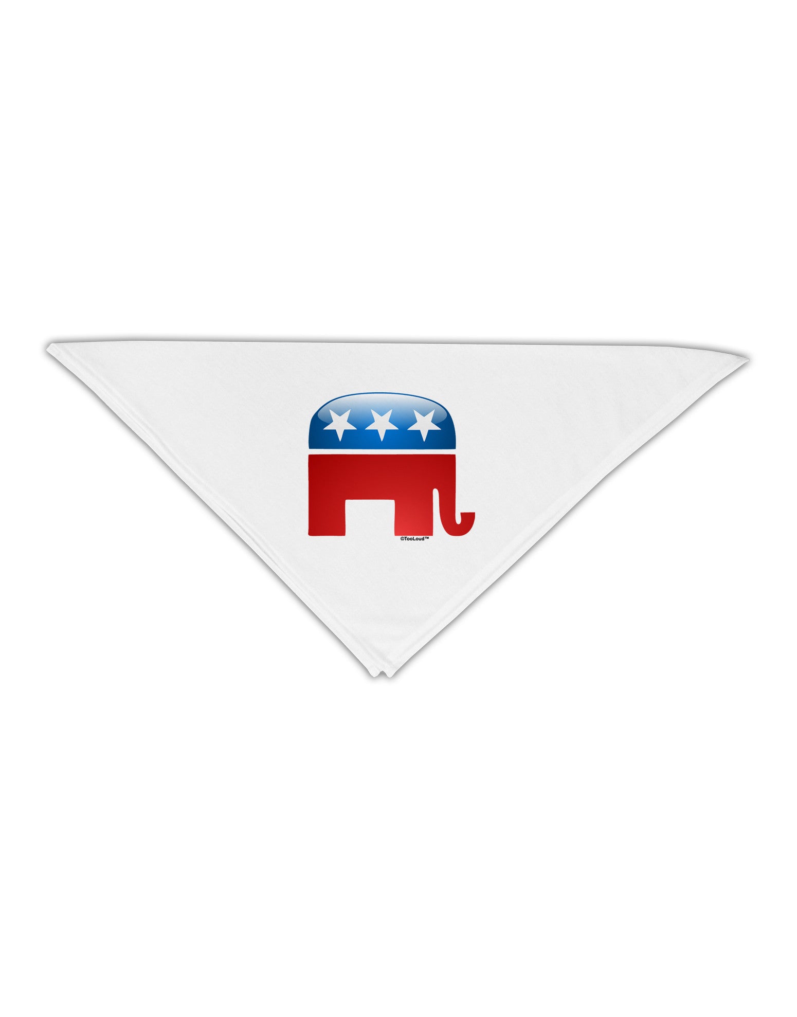 Republican Bubble Symbol Adult 19" Square Bandana-Square Bandanas-TooLoud-White-One-Size-Adult-Davson Sales