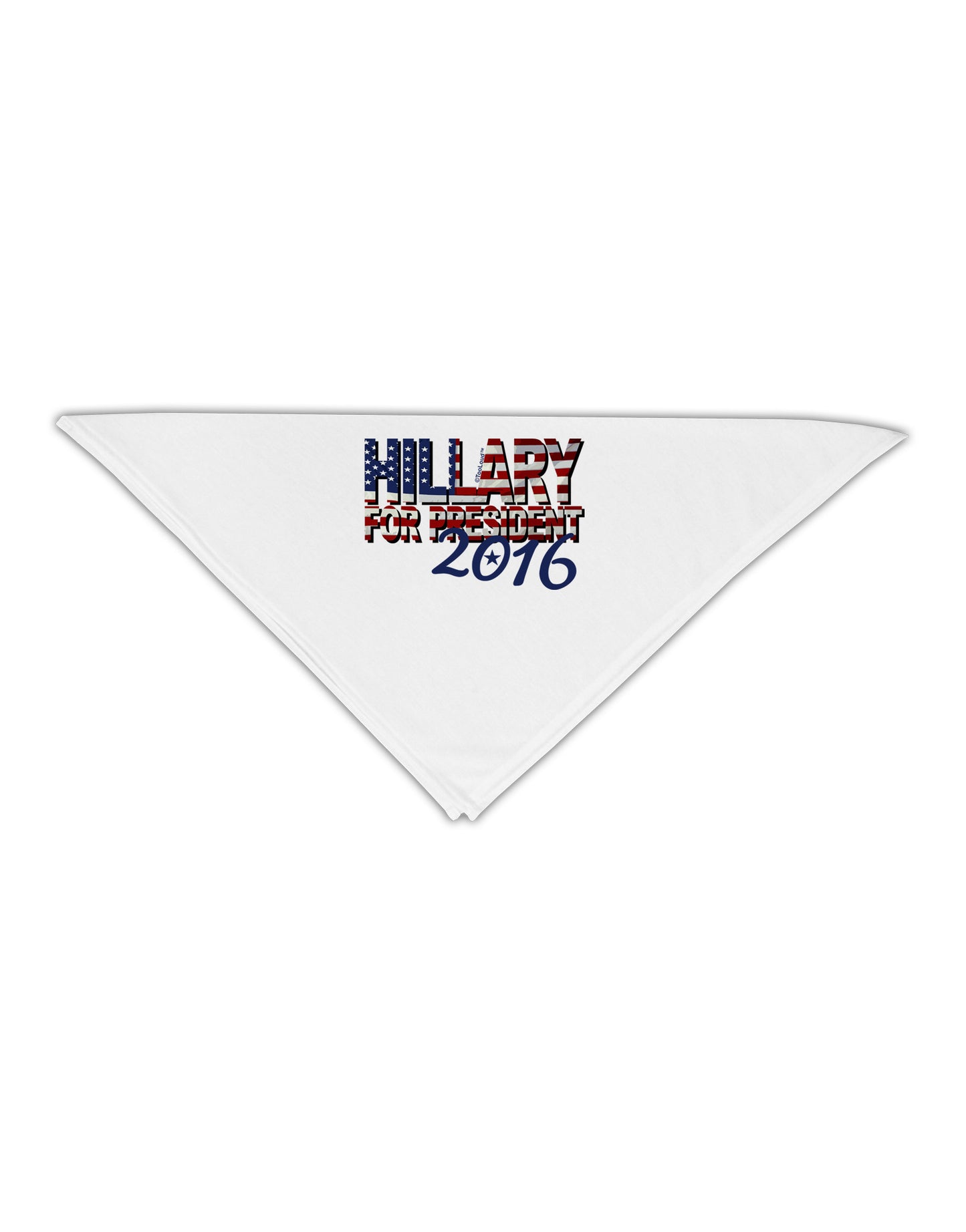Hillary for President Flag Adult 19&#x22; Square Bandana-Square Bandanas-TooLoud-White-One-Size-Adult-Davson Sales