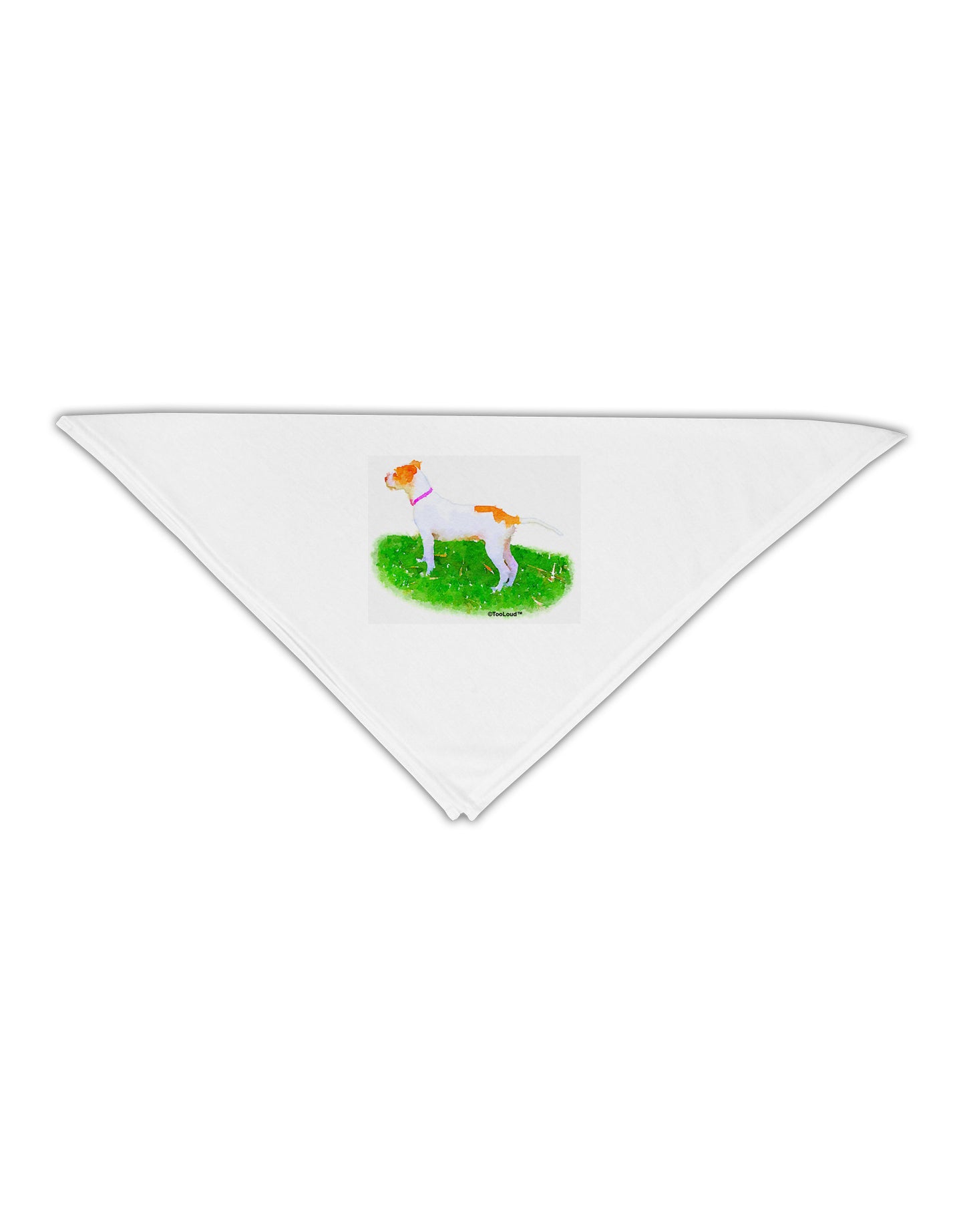 TooLoud Vigilant Dog Watercolor Adult 19" Square Bandana-Square Bandanas-TooLoud-White-One-Size-Adult-Davson Sales