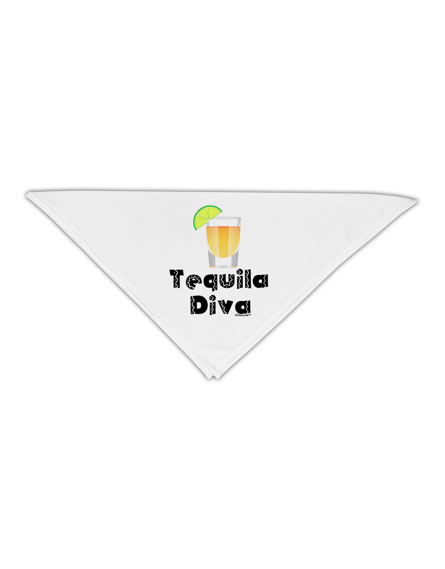 Tequila Diva - Cinco de Mayo Design Adult 19&#x22; Square Bandana by TooLoud-Square Bandanas-TooLoud-White-One-Size-Adult-Davson Sales