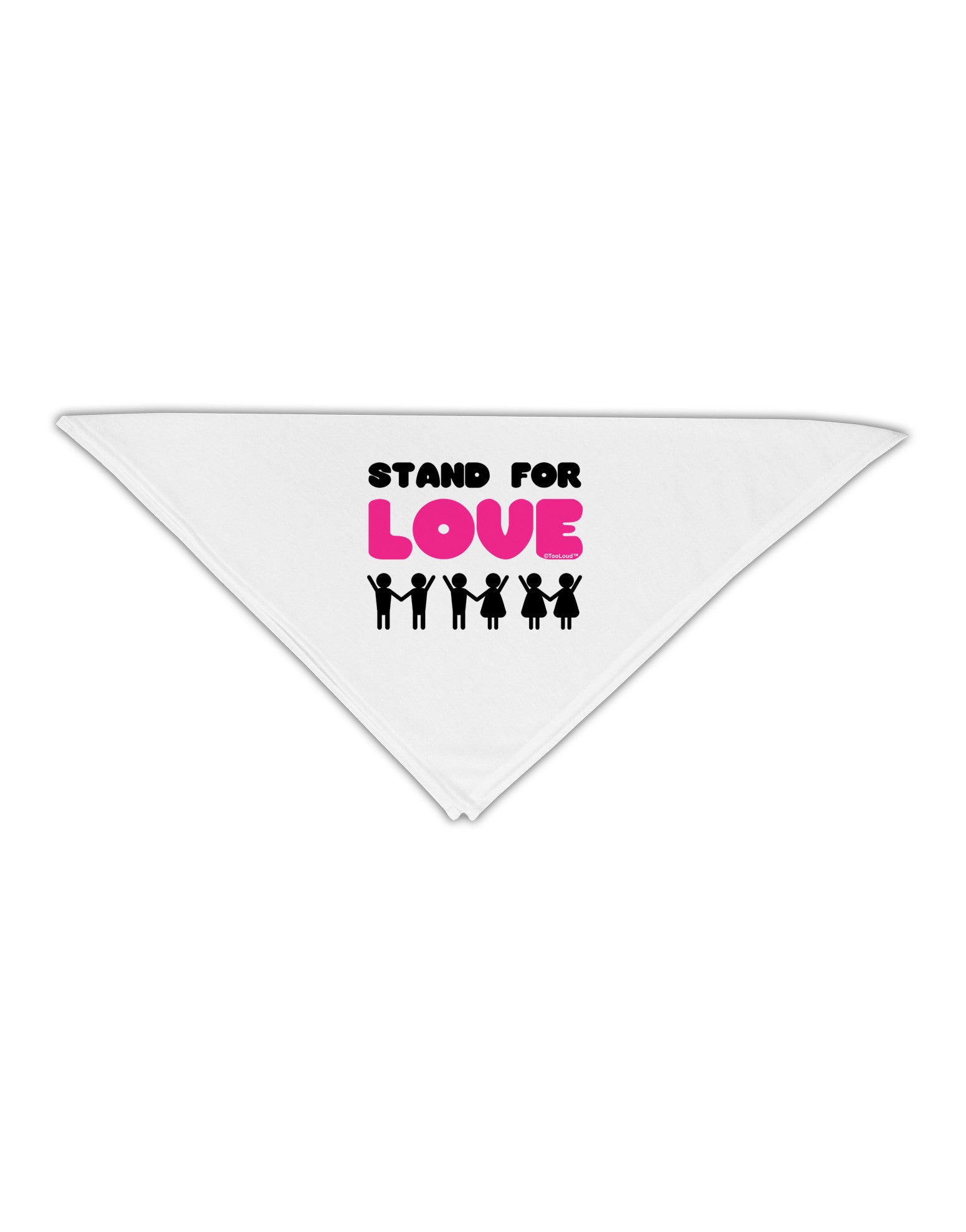 Stand For Love Pink Adult 19" Square Bandana-Square Bandanas-TooLoud-White-One-Size-Adult-Davson Sales
