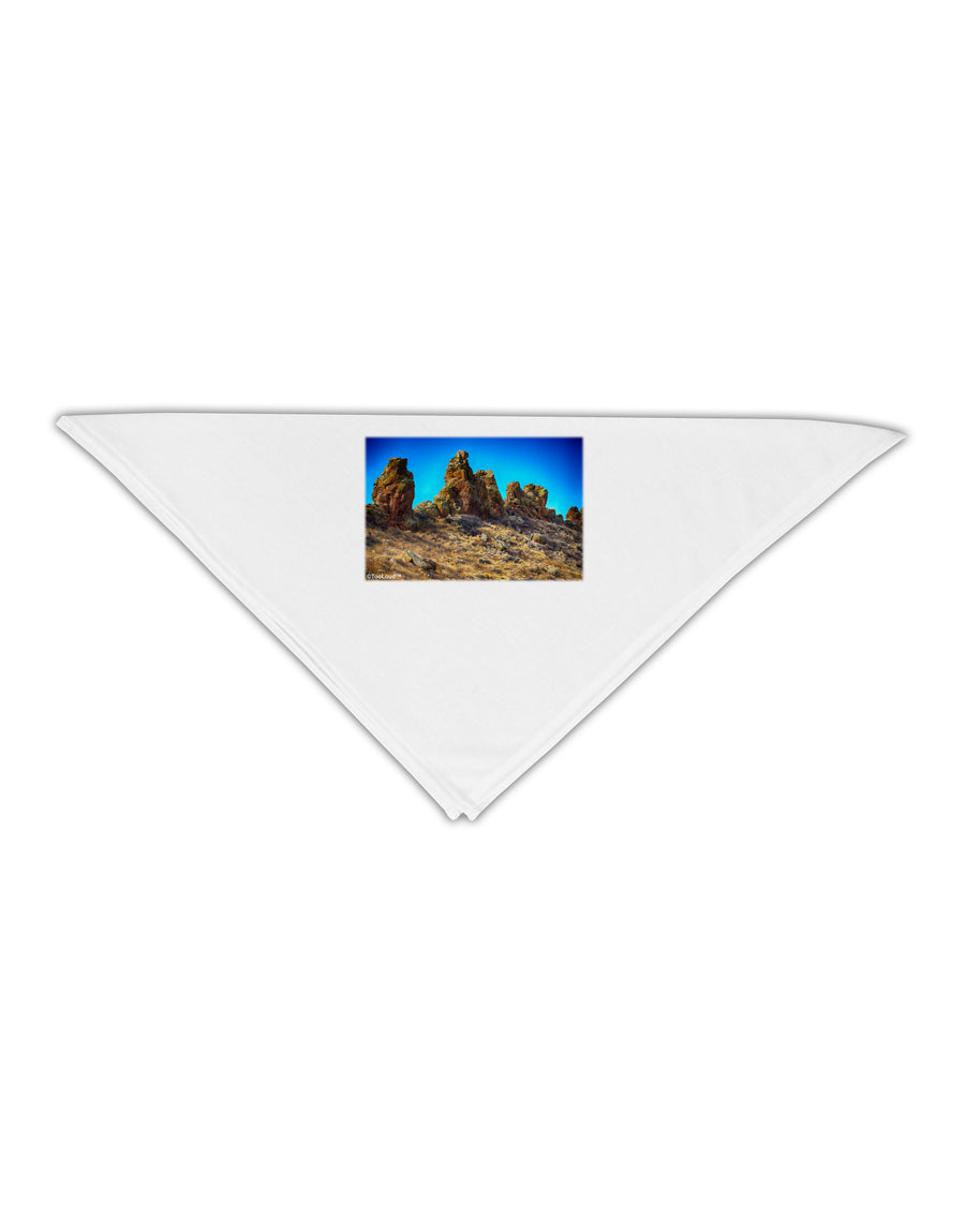 Crags in Colorado Adult 19&#x22; Square Bandana by TooLoud-Square Bandanas-TooLoud-White-One-Size-Adult-Davson Sales