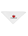 I Heart My Awesome Wife Adult 19&#x22; Square Bandana by TooLoud-Square Bandanas-TooLoud-White-One-Size-Adult-Davson Sales