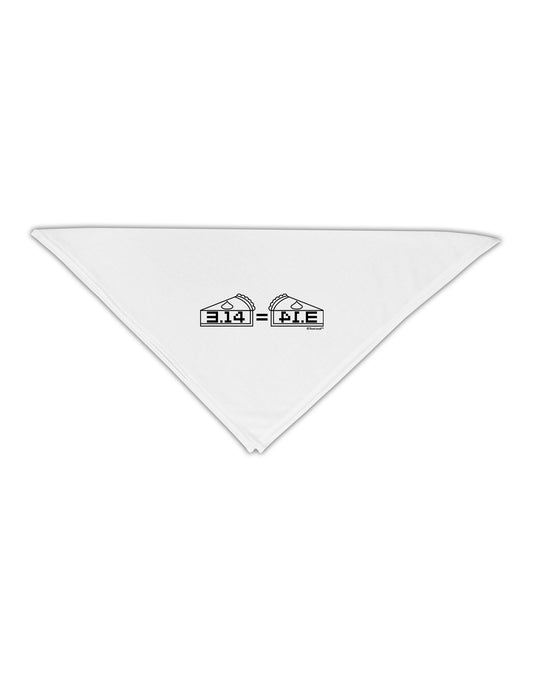 Pi Day Design - 314 Equals Pie Mirrored Pies Adult 19&#x22; Square Bandana by TooLoud-Square Bandanas-TooLoud-White-One-Size-Adult-Davson Sales